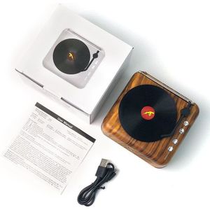 Draadloze Bluetooth Speaker Creatieve Retro Platenspeler Audio Draagbare Bluetooth Audio Ondersteuning Radio Fm Tf Card