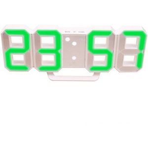 Muur Opknoping 3D Digitale Klok Woondecoratie Kantoor Tafel Bureau Klok Led Klok Alarm Horloge Usb Lading Elektronische Digitale Klokken