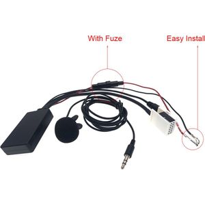 12Pin Auto Radio Stereo Muziek Bluetooth Module Draadloze Aux Handenvrij Call Kabel Adapter Voor Peugeot 207 307 407 308 Citroen RD4