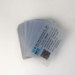 20 stuks Voor Epson of Canon inkjet printers Printable inkjet transparant plastic blanco pvc naam kaart visitekaartje