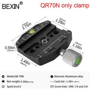 Bexin Qr Serie Statief Bal Hoofd Adapter Aluminium Quick Release Spalk Klem Voor Arca Swiss Dslr Camera Balhoofd
