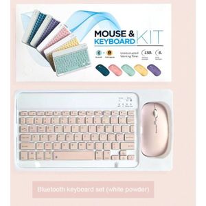 Mini Bluetooth Toetsenbord En Muis Draadloze Ipad Toetsenbord Muizen Tablet Toetsenbord Muis Voor Telefoon Mobiele Telefoon Laptop