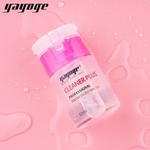 Yayoge 60 Ml Uv Led Gel Nagellak Remover Varnish Slip Oplossing Aceton Cleanser Plus Nail Oppervlak Reinigen Kleverige Verwijderen vloeibare