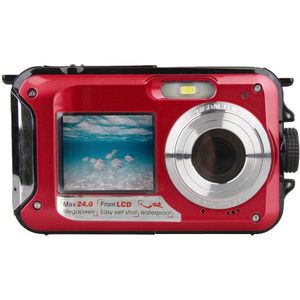 Dual Screen Onderwater Digitale Camera Selfie Video Recorder Waterdicht Anti-Shake 1080P Full Hd 2.4MP Tf-kaart 32gb 16X Zoom