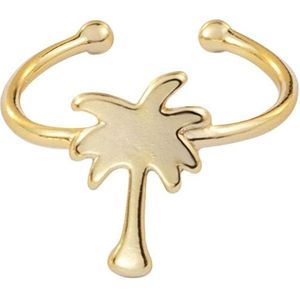Vrouwelijke Verstelbare Tropische Palm Rose Gouden Ringen Voor Vrouwen Islam Moslim Sieraden Kokospalm Knuckle Midi Vinger BFF
