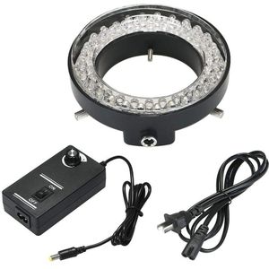 Verstelbare 56 Led Ring Light Illuminator Lamp Voor Industrie Stereo Microscoop Camera Vergrootglas Ac 90V-240V adapter