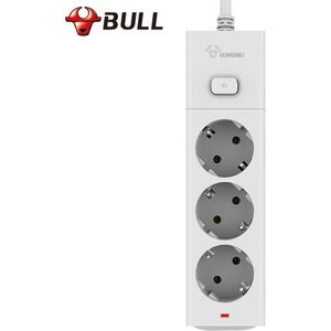 Bull Stopcontact EU Plug Extension Socket Outlet EU Power Strip 3m 3-poorten netwerk filter smart socket
