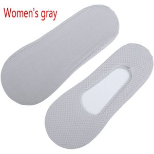 1 Paar Mannen Boot Sokken Zomer Dunne Mesh Katoenen Japanse Ondiepe Mond Sokken Mannen Non-Slip Siliconen naadloze Onzichtbare Sokken