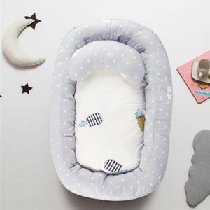 Baby Nest Bed Reisbedje Verwijderbare Baby Slapen Katoen Cradle voor Wieg Verwijderbare Kussen Onafhankelijk Aanpassingsvermogen