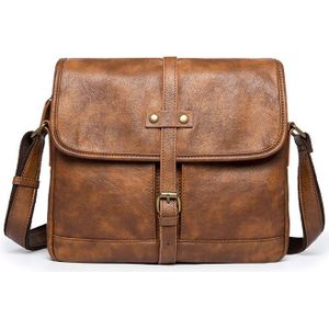 Aktetas Mannen Zacht Lederen Schoudertas Reistas Business kantoor Lederen laptop tas Cover Messenger Bags