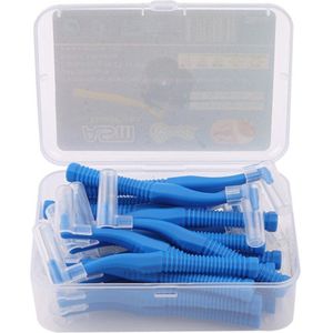 20 Stks/doos Tanden Whitening L Vorm Push-Pull Interdentale Borstel Oral Care Dental Tooth Pick Tand Orthodontische Tandenstoker Tandenborstel
