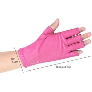 Manicure Handschoenen Anti-Ultraviolet Vingerloze Zonnebrandcrème Lamp En Anti-Straling Speciale Voor Nail Gereedschap Anti-Zwart Half-Vinger Slee