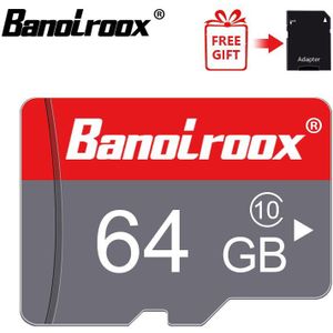Banolroox Carte Sd Geheugenkaart 8Gb 16Gb Klasse 10 128Gb 64Gb 32Gb Micro Sd Card Hoge snelheid Cartao De Memoria Adapter