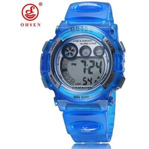 OHSEN Digitale Horloge Jongens Meisjes 30m Zwemmen Sport Horloge Kids Kinderen Horloge LED Datum Alarm Elektronische horloges relogio