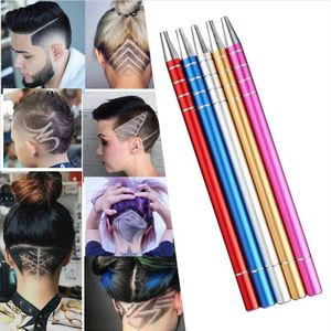 Mo Tulp Haar Schaar Gegraveerde Pen Met 10Pcs Blades Hair Styling Haar Trimmers Wenkbrauwen Scheren Salon Diy Kapsel Mode
