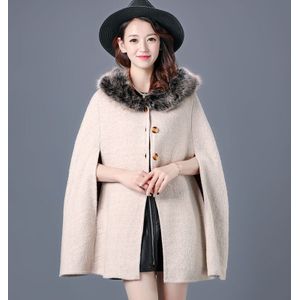 YISU sjaal Vrouwen Winter Warm Plus Size mantel Mode Twee Gebruikt Poncho Faux Kasjmier Sjaal Vrouwen Imitatie Bont Vest jas