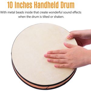 8/10 Inch Ocean Drum Houten Handheld Sea Wave Drum Percussie Instrument Gentle Sea Sound Muzikale Speelgoed Cadeau Voor Kinderen