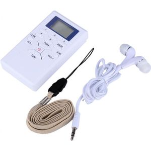 Draagbare Mini Digitale Stereo Lcd Frequentie Modulatie Auto Fm Radio Digitale Signaal Draadloze Ontvanger Speler Met Oortelefoon