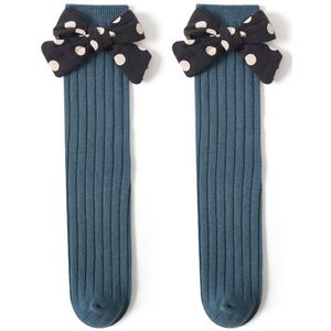 Lente Kids Meisjes Kousen Grote Boog Knie Hoge Lange Kous Kant Kleding Accessoires Baby Sokken