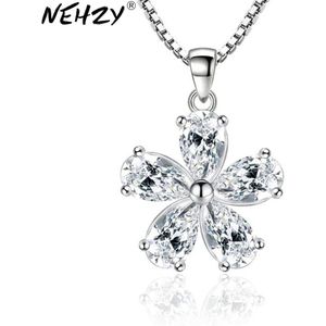 Nehzy 925 Sterling Zilveren Vrouw Ketting Hanger Vrouwelijke Peer Vormige Hangers Hangers Hoogwaardige Mode-sieraden 45cm