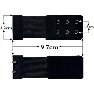 3 Rijen 2 Haak Beha Extender Voor Vrouwen Elastische Bra Uitbreiding Strap Haak Clip Expander Verstelbare Gesp Extenders