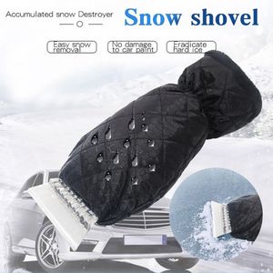 Sneeuw Schraper Removal Handschoen Oxford Doek Reinigen Sneeuwschuiver Ijskrabber Tool voor Auto Venster Outdoor Auto-styling Winter handschoenen