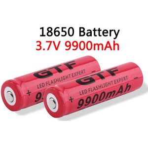 3.7V 18650 Batterij 9900Mah Lithium Batterij Oplaadbare Lithium Batterij Voor Zaklamp Fakkel Accu Cel