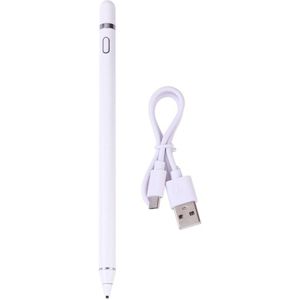 Universele Potlood Touch Stylus Voor Ipad Voor Iphone Voor Samsung Voor Galaxy 1.4Mm Pen Tip Hoge Gevoeligheid-wit