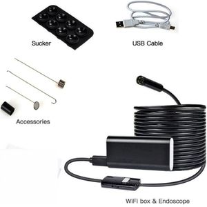 Waterdichte Camera Wifi Endoscoop 1M 2M 3.5M 5M 10M Borescope Zachte Wifi Endoscoop Camera Borescope camera Voor Android IOS
