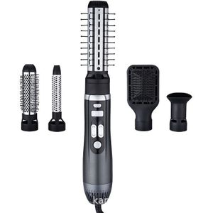 5 In 1 Air Kam Automatische Haardroger Kam Krultang Multifunctionele Föhn Steil Haar Kam