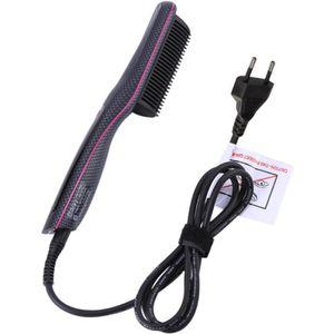 Professionele Kam Stijltang Led Digitale Display Drie Gear Nat Droog Mannen Baard Borstel Salon Styling Tool Automatische Poweroff