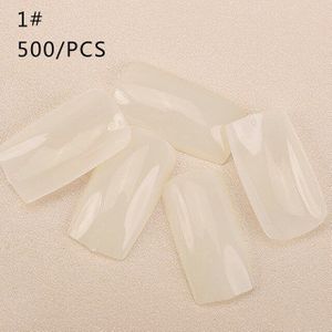 500 stks/set Transparant Wit False Nail Art Tips Franse Acryl Polish UV Gel Sticker Salon Manicure Gereedschap