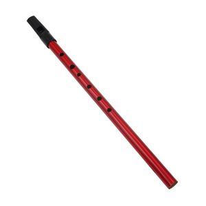 BATESMUSIC Traditionele Tin Penny Whistle 6 gaten Wind Muziek Instrument Messing Sleutel van D Paars