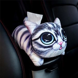 Tissue Box houder voor auto Leuke pet cartoon auto armsteun doos tissue doos auto met lade tissue dozen