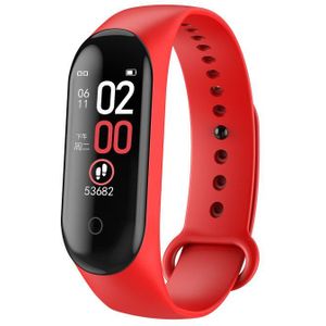 Dunne Smart Horloge Calorieverbranding Bloeddruk Zuurstof Fitness Tracker Activiteit Voor Running Ourtdoor Rode Engels Handleiding Zwart