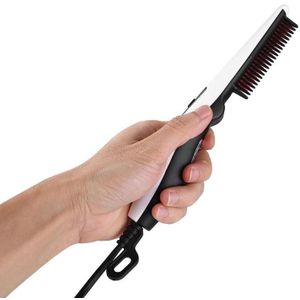Multifunctionele Haar Kam Borstel Baard Stijltang Hair Styling Tools Rechttrekken Baard Kam Borstel Haar Styler Voor Mannen