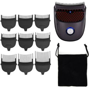 Ckeyin Oplaadbare Self-Service Kapsel Tondeuse Baard Scheerapparaat Cordless Tondeuse Cutter Voor Mannen Met 9 Kammen Doek