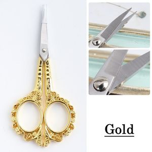Vintage Nail Schaar Retro Stijl Cuticle Wenkbrauw Neus Haar Snijder Rose Goud Kleine Schaar Voor Manicure Make Up Gereedschap JI1852