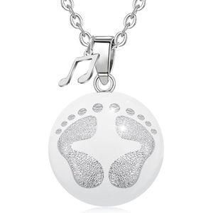 Eudora Zwangerschap Bola 20 Mm Harmony Bola Bal Hanger Ketting Met Mini Muziek Charm Sieraden Voor Vrouw Zwangerschap Moeder