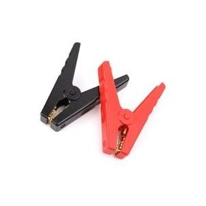 2 Stuks Koperen Geïsoleerde Alligator Clips Rood Zwart Testen Klemmen Voor Auto Batterij Clip Power Test Kabels