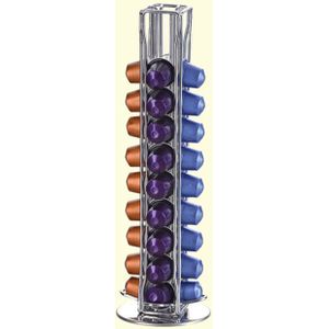 Rvs 40 Cups Nespresso Capsules Pods Houder Opslag Stand Rack Lades Koffie Capsules Planken Organisatie