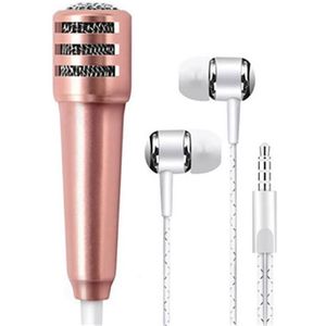 Live Mobiele Telefoon Universele Bedrade Microfoon Kleine Microfoon Condensator Headset In-Ear Hoofdtelefoon #83