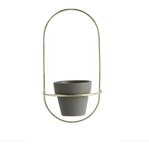 Scandinavische Stijl Home Decoratie Bloempot Ijzer Opknoping Geometrische Planter Container Voor Desktop Kantoor Muur Raamdecoratie