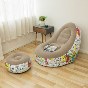 Woonkamer Slaapkamer Couch Home Decor Outdoor Bean Bag Stoel Set Indoor Lucht Opblaasbare Lounge Luie Sofa Zetels Draagbare Voet kruk