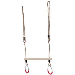 Houten Trapeze Swing Bar Ringen Tuin Schommels Speeltuin Swing Set Ninja Lijn Accessoires Vervanging