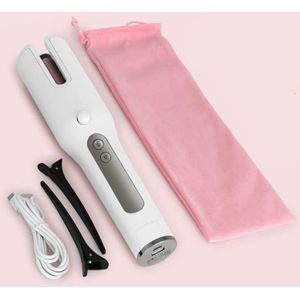 Draadloze Haar Curler Auto Roterende Keramische Haar Krultang Usb Oplaadbare Draagbare Automatische Krultang Draadloze Haar Krultang