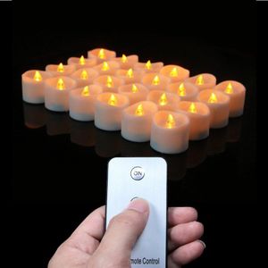 Pack van 3 Amber Light Remote candele, Warm wit velas perfumadas, Vlamloze Flickering Remote Batterij Vlamloze Kaarsen