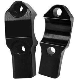 Universal Aluminium Motorfiets Achteruitkijkspiegel Expander Beugel Adapter Houder Ideaal Voor Raising & Uitbreiding Spiegels