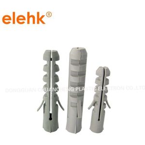 Grey kleur M8/M10 plastic pluggen voor betonnen muur houten pluggen