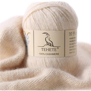 Tehete 100% Kasjmier Garen Voor Haken 3-Ply Warme Zachte Luxe Fuzzy Breien Garen